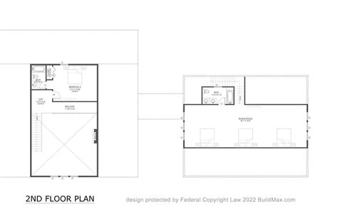 BM2500 BARNDOMINIUM - Buildmax House Plans Plumbing Plan, Farmhouse Style House Plans, Country ...