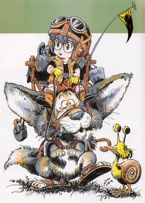 Arale's art from Akira Toriyama - The World Artbook : r/manga