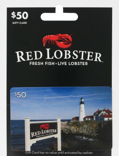 Red Lobster $50 Gift Card, 1 ct - Fry’s Food Stores