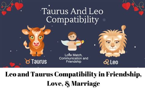 Leo and Taurus Compatibility in Friendship, Love, & Marriage