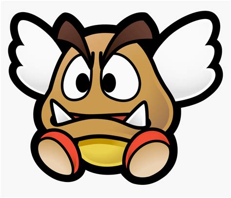 Transparent Goomba Png - Paper Mario The Thousand Year Door Goomba, Png ...