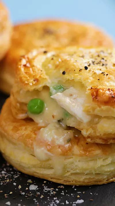 Chicken Pot Pie Biscuits | Recipe | Pot pies recipes, Puff pastry ...