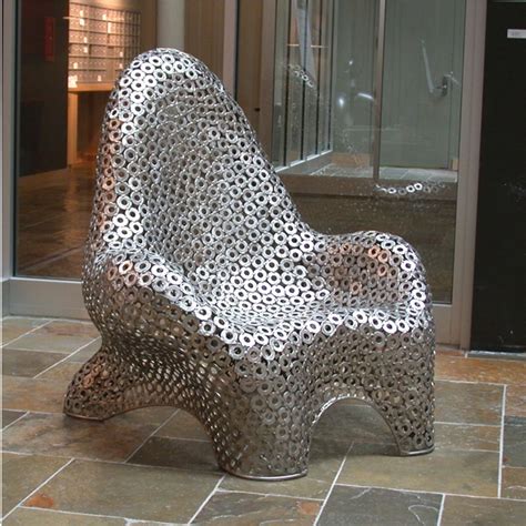 Stainless Steel Art Decor Metal Wire Chair Modern Furniture