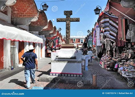 El Parian Market in Puebla City Mexico Editorial Stock Image - Image of ...