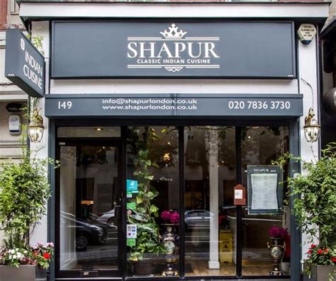 Shapur Indian Restaurant, London - Trafalgar Square / Embankment - Menu ...