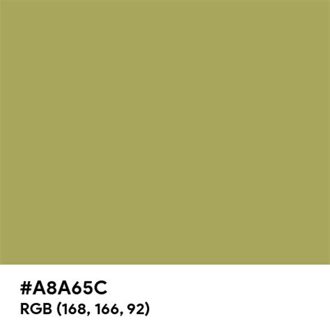 Matte Olive Green color hex code is #A8A65C