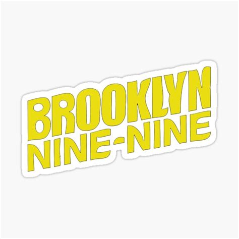 "Brooklyn Nine-Nine Logo" Sticker by lucygenda | Redbubble