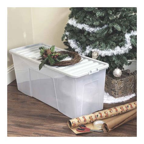 Wham Grey Christmas Tree Box 133L | Wilko