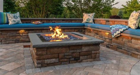 Cast Stone Square Fire Pit - Terrascape Supply