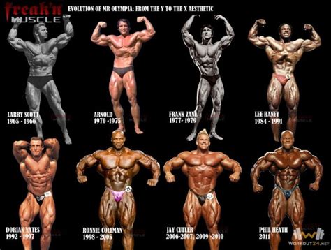 Evolution Of Mr Olympia | Mr olympia, Mr olympia winners, Bodybuilding