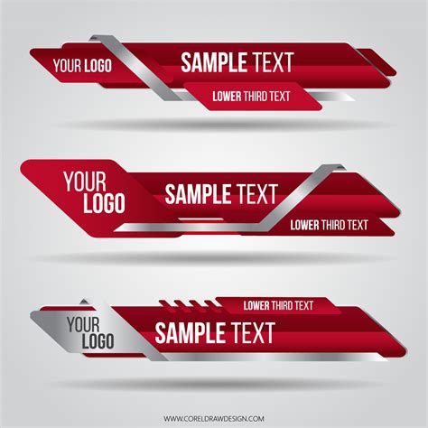 Download Professional Lower Third Vector Design | CorelDraw Design ...