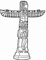 Totem Pole Image coloring Page  Download Print Or Color Online For Free sketch template
