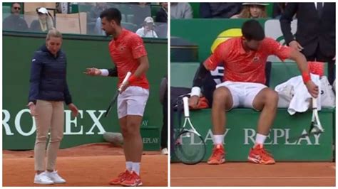 WATCH: Djokovic argues with umpire, breaks racquet in anger during ...