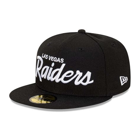 Las Vegas Raiders Script NFL Raiders Pack Black 59FIFTY Fitted Cap ...