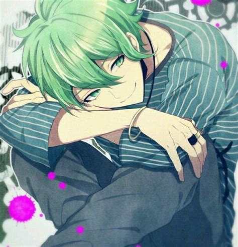 Image result for green haired anime male | Cute anime boy, Rantaro ...