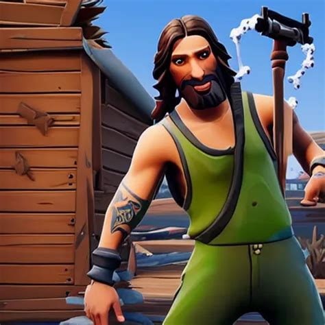 Jesus Fortnite skin, gameplay footage” | Stable Diffusion