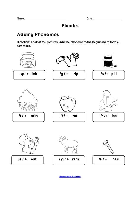 Phonics Worksheet For Grade 2