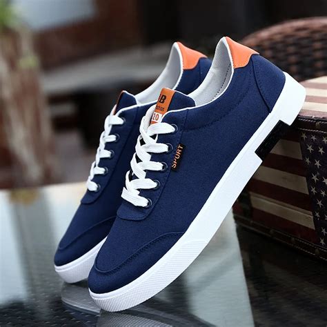 Fashion Canvas Shoes for Men Breathable Casual Men Shoes Comfortable ...