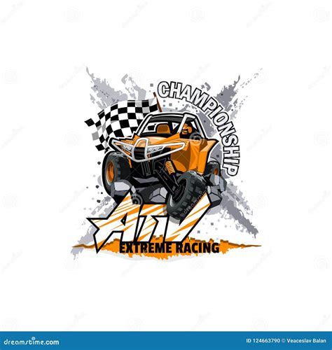 Off-Road ATV Buggy Logo, Extreme Championship. Stock Vector ...