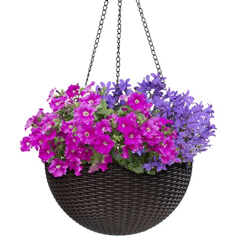 Round Self-Watering Hanging Planters - 10" - Walmart.com