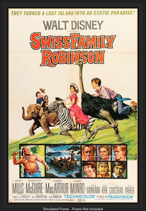 Swiss Family Robinson (1960) Original One-Sheet Movie Poster - Original Film Art - Vintage Movie ...