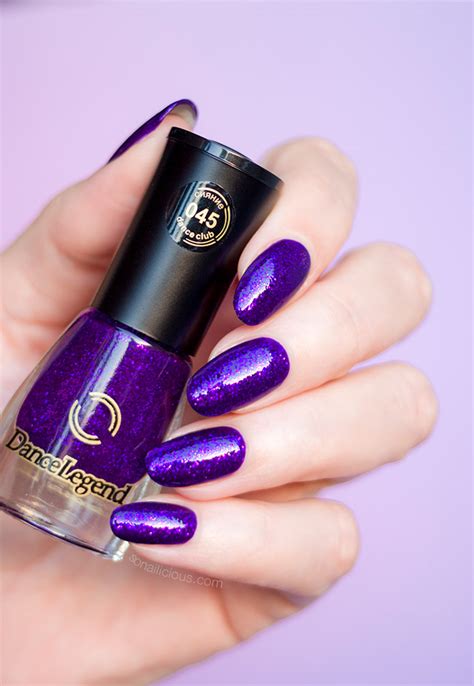 The Most Ultra Violet Nail Polish: Purple Glitter Rain