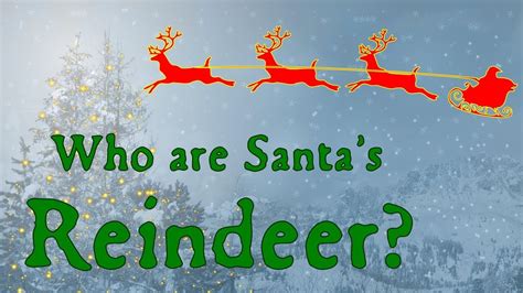 Santa Claus And Reindeer Names