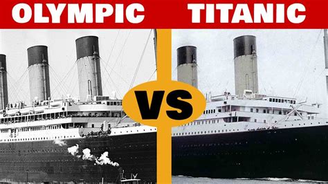 RMS Olympic v RMS Titanic - Ship Comparison 😃 - YouTube