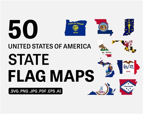 50 States Svg USA Map Svg USA Svg United States Svg - oggsync.com