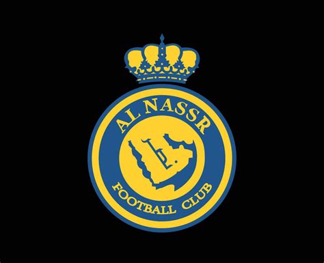 Al Nassr Club Logo Symbol Saudi Arabia Football Abstract Design Vector Illustration With Black ...