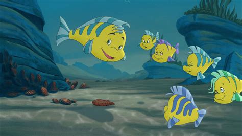 Flounder and his five kids from "The Little Mermaid 2: Return to the ...