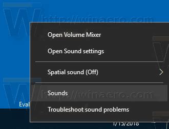 How To Open Classic Sound Options in Windows 10