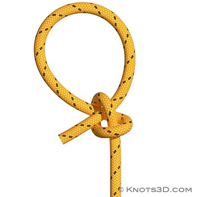 Knots 3D - Lariat Loop (With images) | Lariat, Knots, Overhand knot