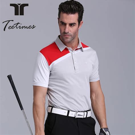 High Quality Golf T shirt 3D Embroidery Men Brand T shirts Custom Golf ...