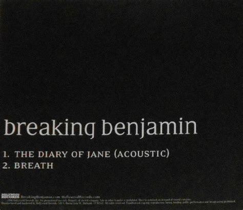 Breaking Benjamin - The Diary Of Jane (Acoustic) (2006, CD) | Discogs