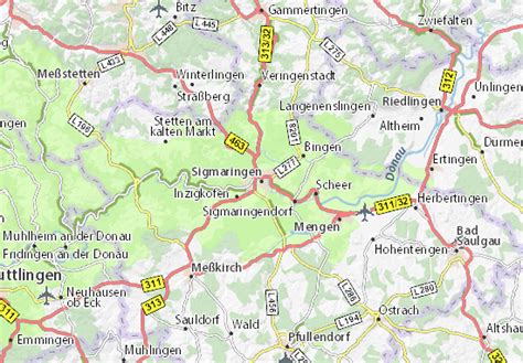 MICHELIN Sigmaringen map - ViaMichelin