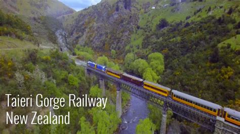 Taieri Gorge Railway from above - New Zealand Aerial - YouTube