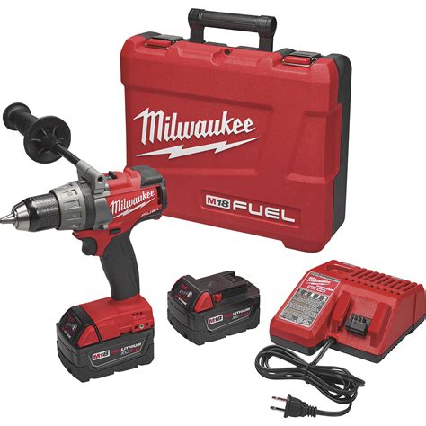 FREE SHIPPING — Milwaukee M18 FUEL Li-Ion Cordless Electric Drill/Driver Kit With 2 Batteries ...