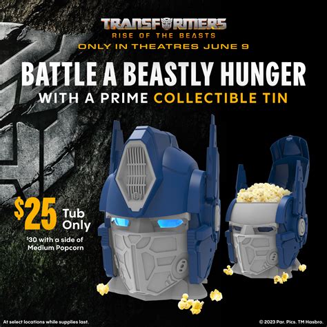 Movies: Cinemark Theaters to Sell Exclusive Optimus Prime Popcorn ...