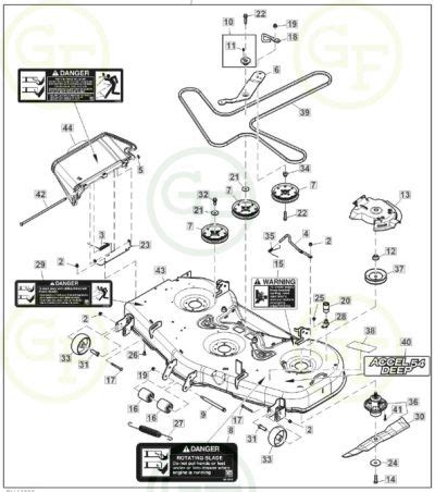 John Deere 60 Inch Mower Deck Parts List