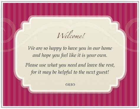 Custom Guest Bath Welcome Cards | Welcome card, How are you feeling, Custom