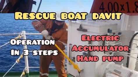 rescue boat davit 3 modes of testing? how?? #documentary #marineengineer #seamanlife - YouTube