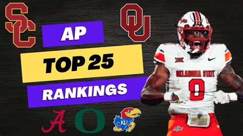 AP Top 25 Rankings College Football l Big shakeup in this week's ...