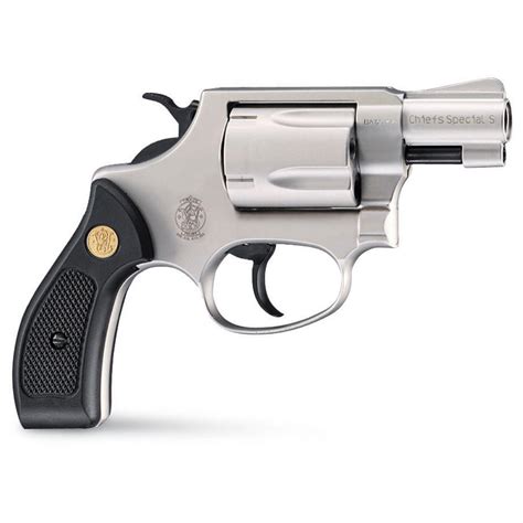 S&W® "Chief's Special" .380 Blank Revolver, Nickel - 117892, Blank ...