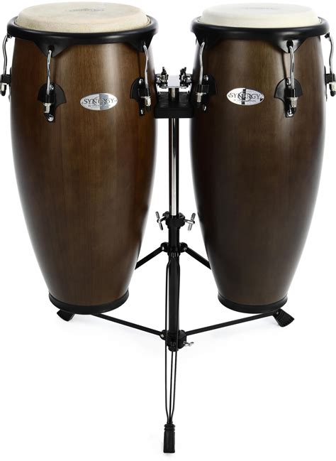 Toca Percussion Synergy Wood Congas - Tobacco | Sweetwater