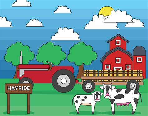 Hayride vector set 165322 Vector Art at Vecteezy