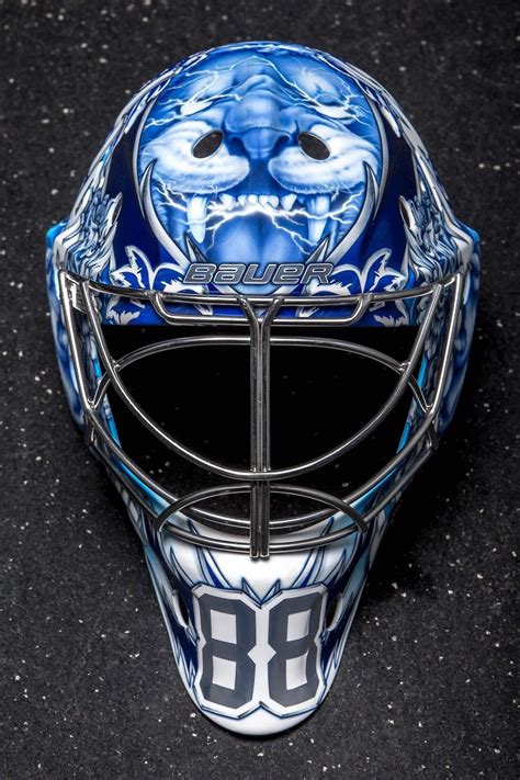 The details in Andrei Vasilevskiy's new mask are STUNNING. | Nhl, Tampa ...