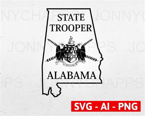 Alabama State Police Trooper Logo AL Highway Patrol Badge | Etsy