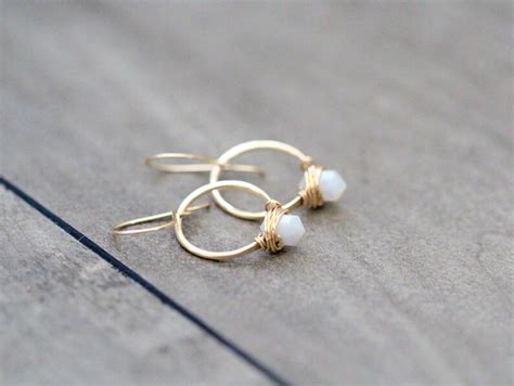 Pearl Hoop Earrings Mother of Pearl Modern Gold Hoops Rose - Etsy