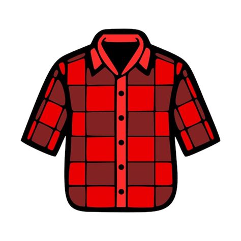 flannel shirt vector clip art illustration 28230219 Vector Art at - Clip Art Library